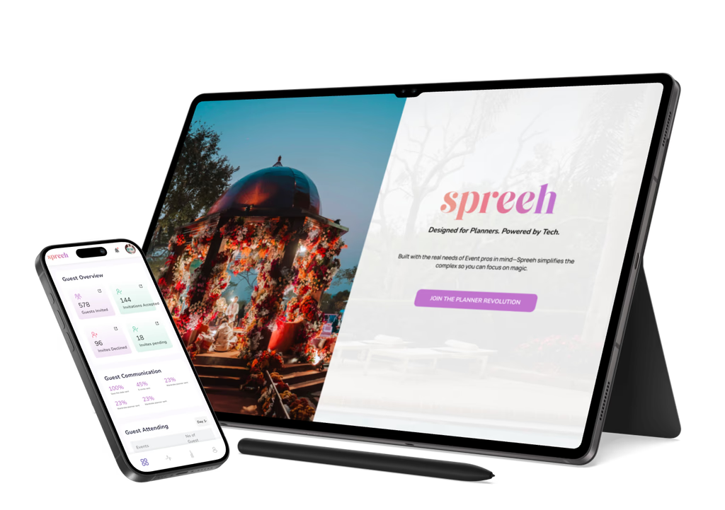Spreeh wedding and event management platform